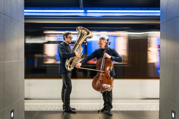 musique dans le métro stib station