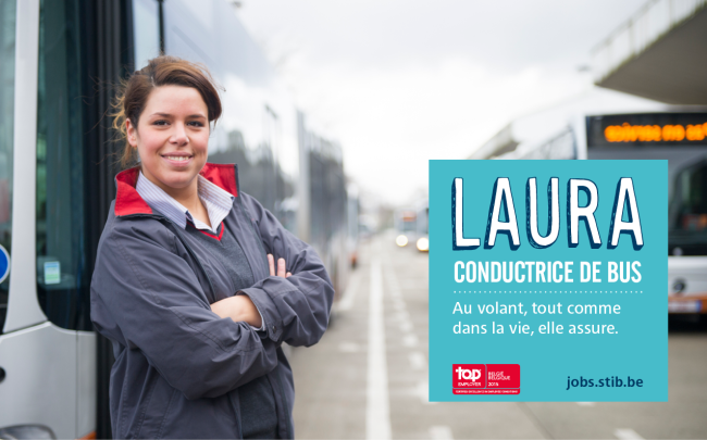 conductrice bus stib